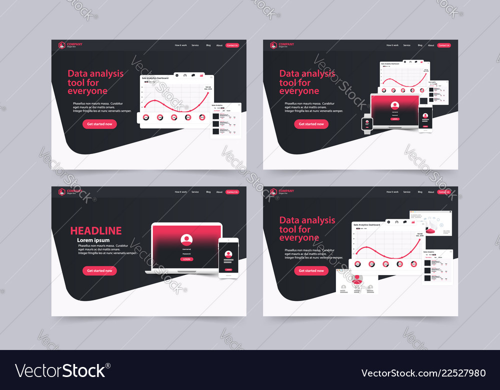 Website landing page design web analytics