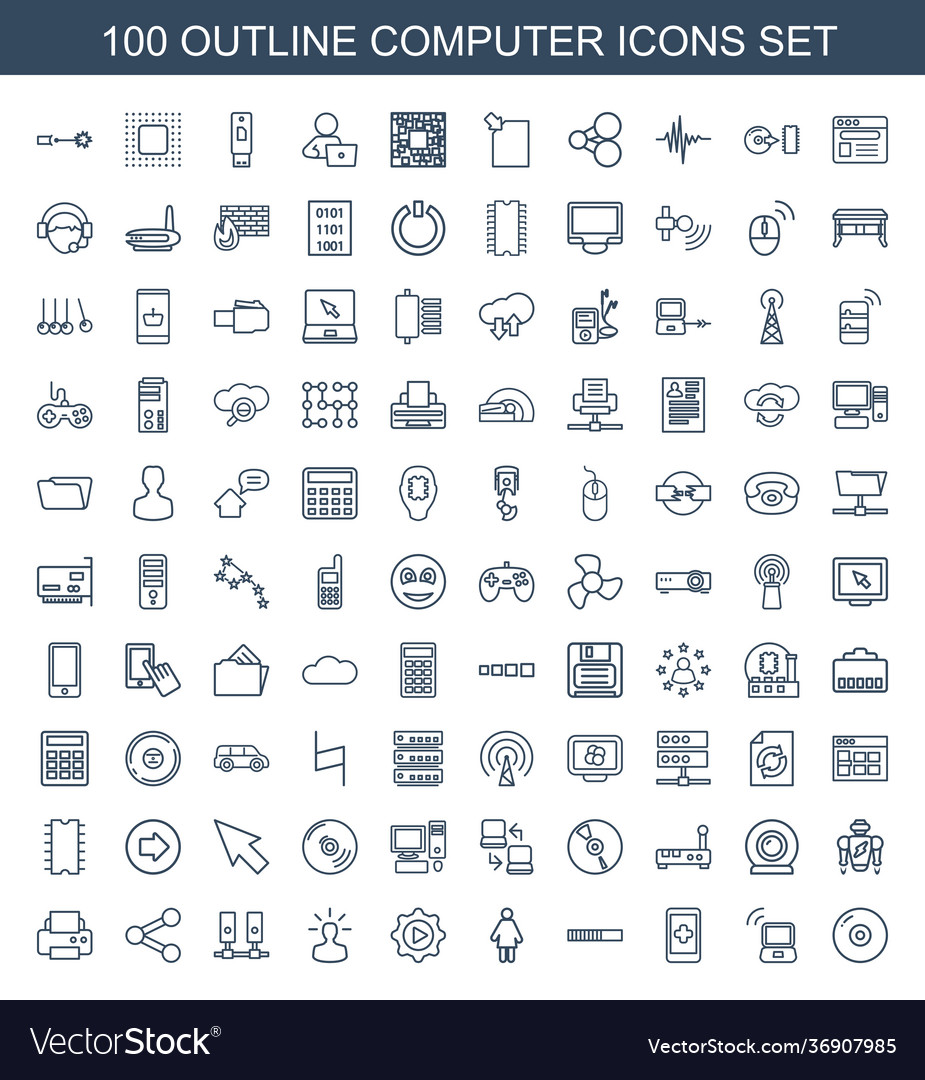100 computer icons