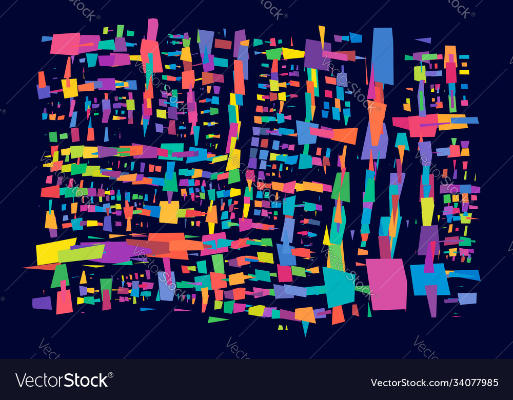 Abstract art - random geometry shapes generative vector image Abstract art - random geometry shapes generative