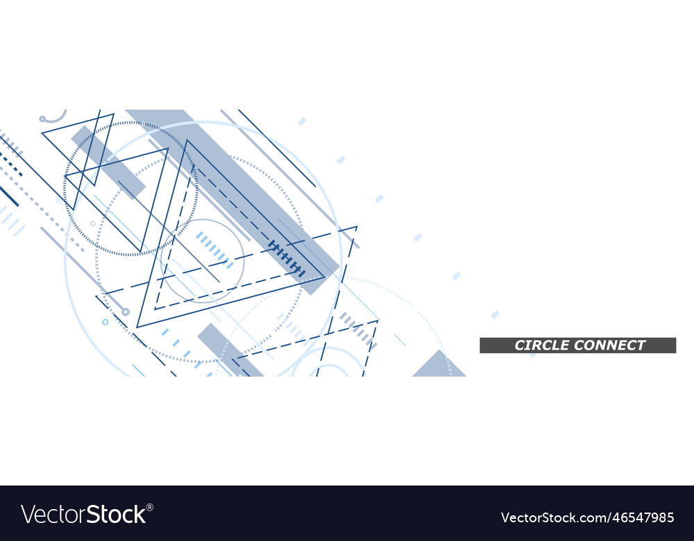 Abstract banner background with triangles vector image Abstract banner background with triangles