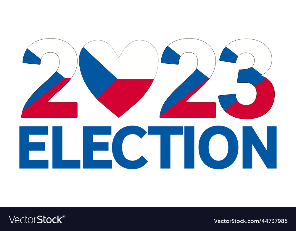 Czech election day president parliament Royalty Free Vector