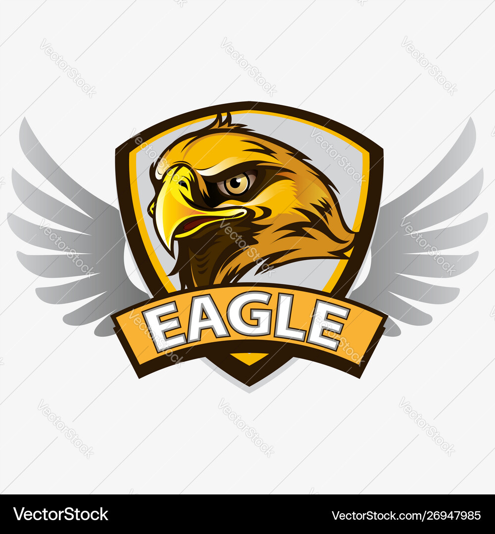 Eagle head emblem Royalty Free Vector Image - VectorStock
