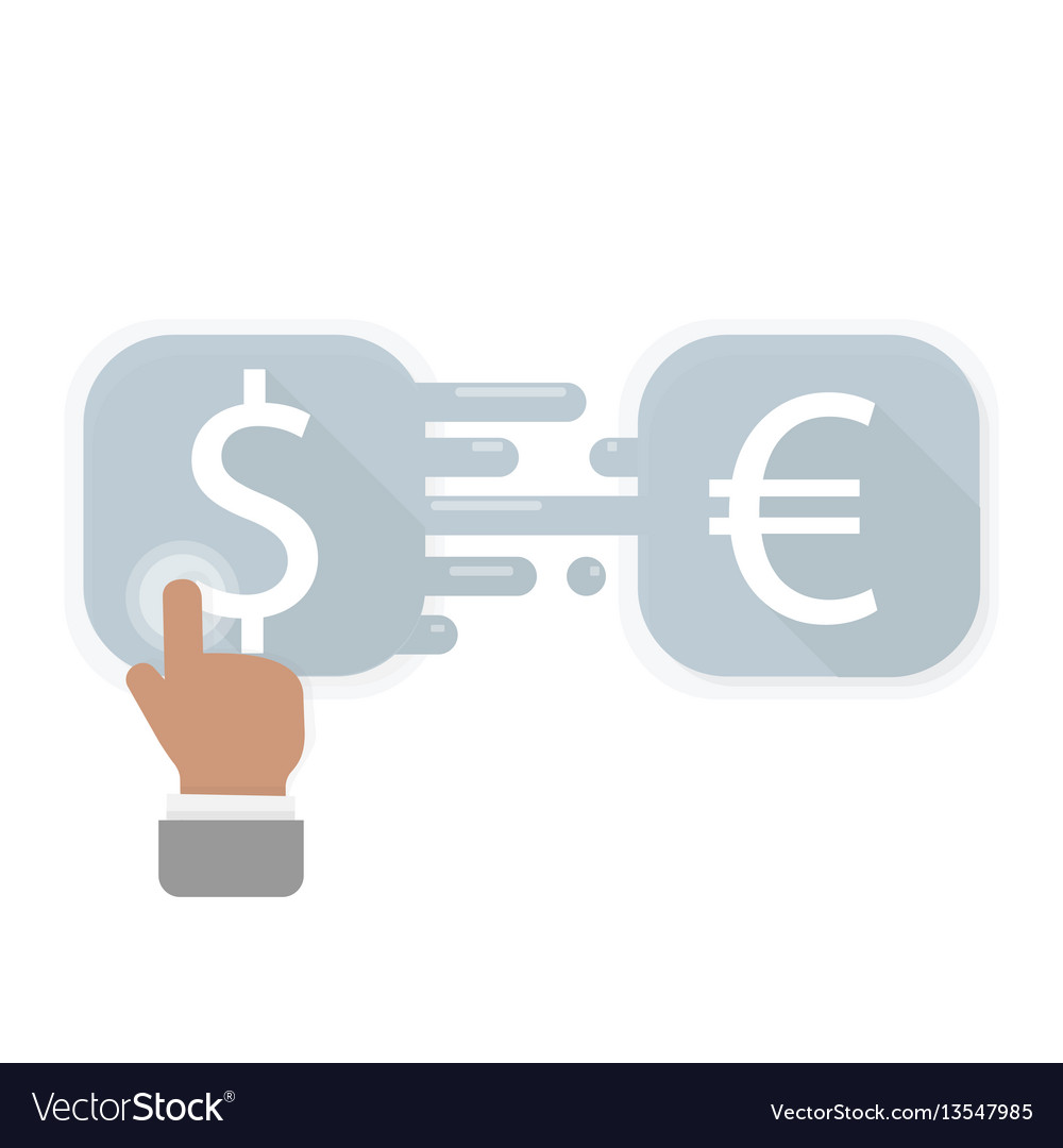 Exchange icon flat design trendy style