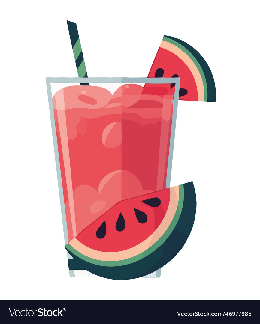 Juicy watermelon slice perfect summer refreshment Vector Image