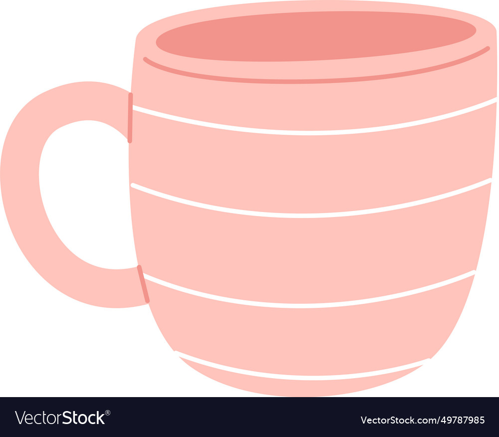 Mug with lined pattern