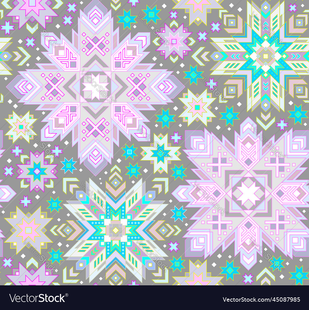 Seamless pattern with baltic symbols image vector image Seamless pattern with baltic symbols image