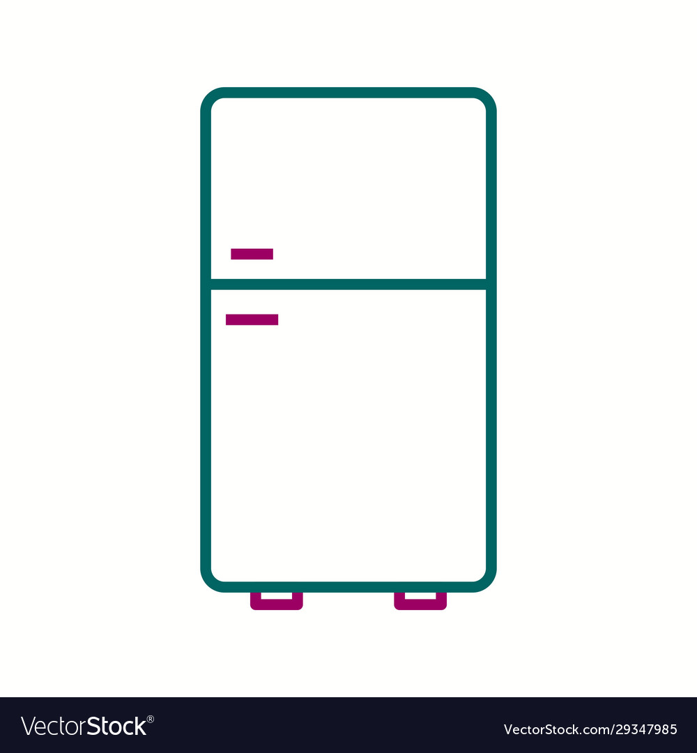 Unique refrigerator line icon