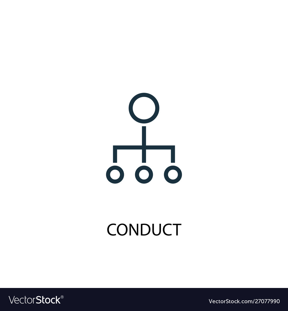 Conduct icon simple element