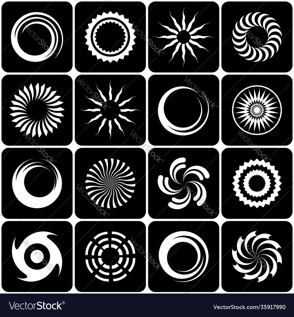 Design elements set vector image Design elements set