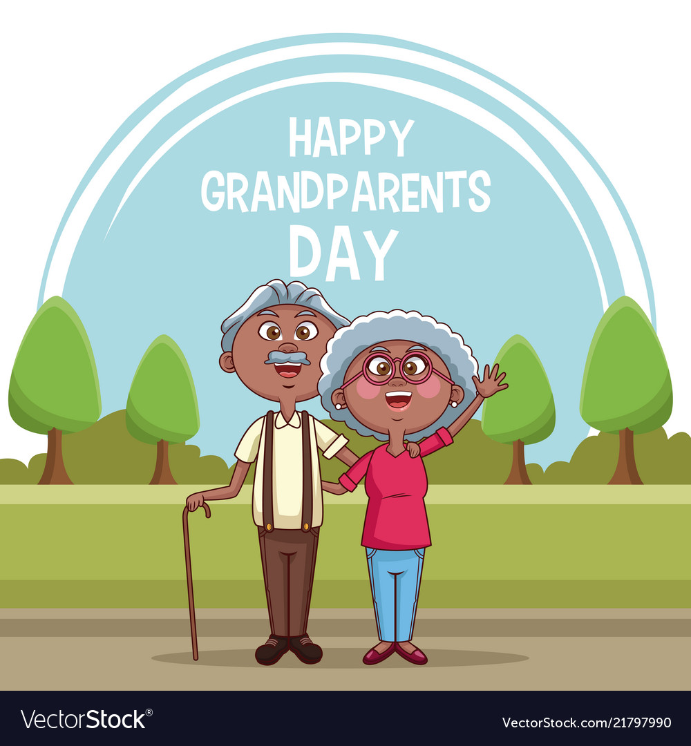 Happy grandparents day card Royalty Free Vector Image