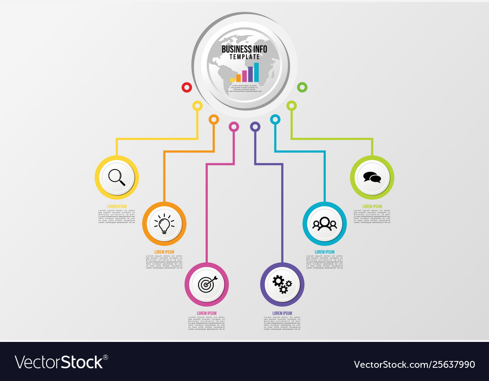 Infographic design template with options steps
