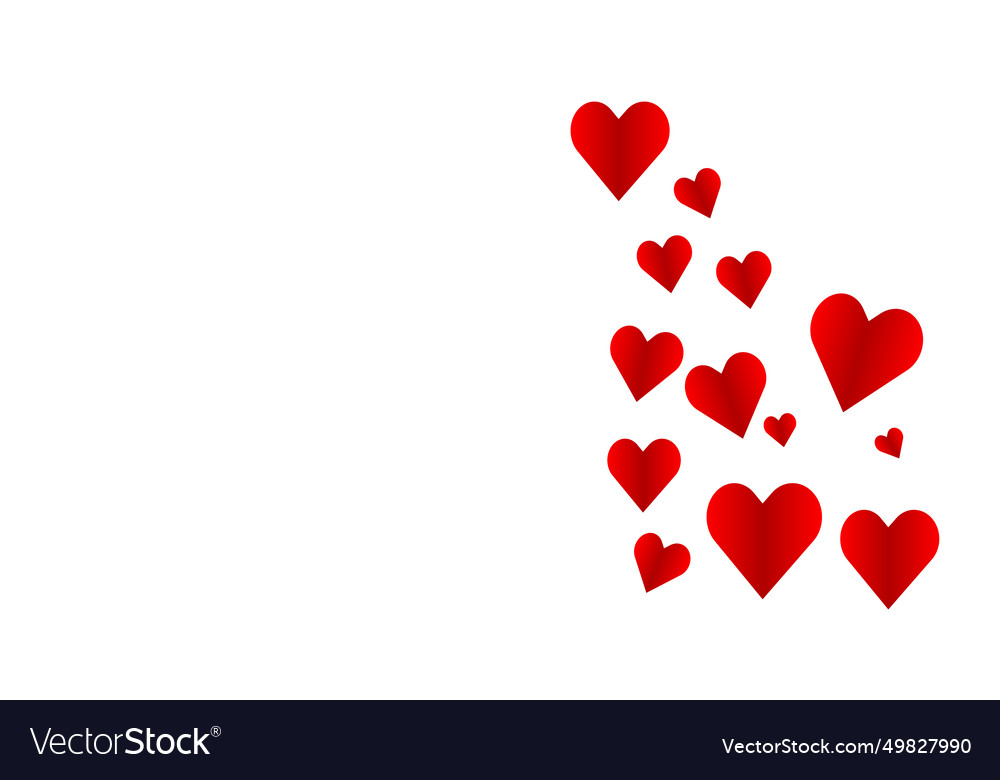 Paper heart on a transparent background Royalty Free Vector