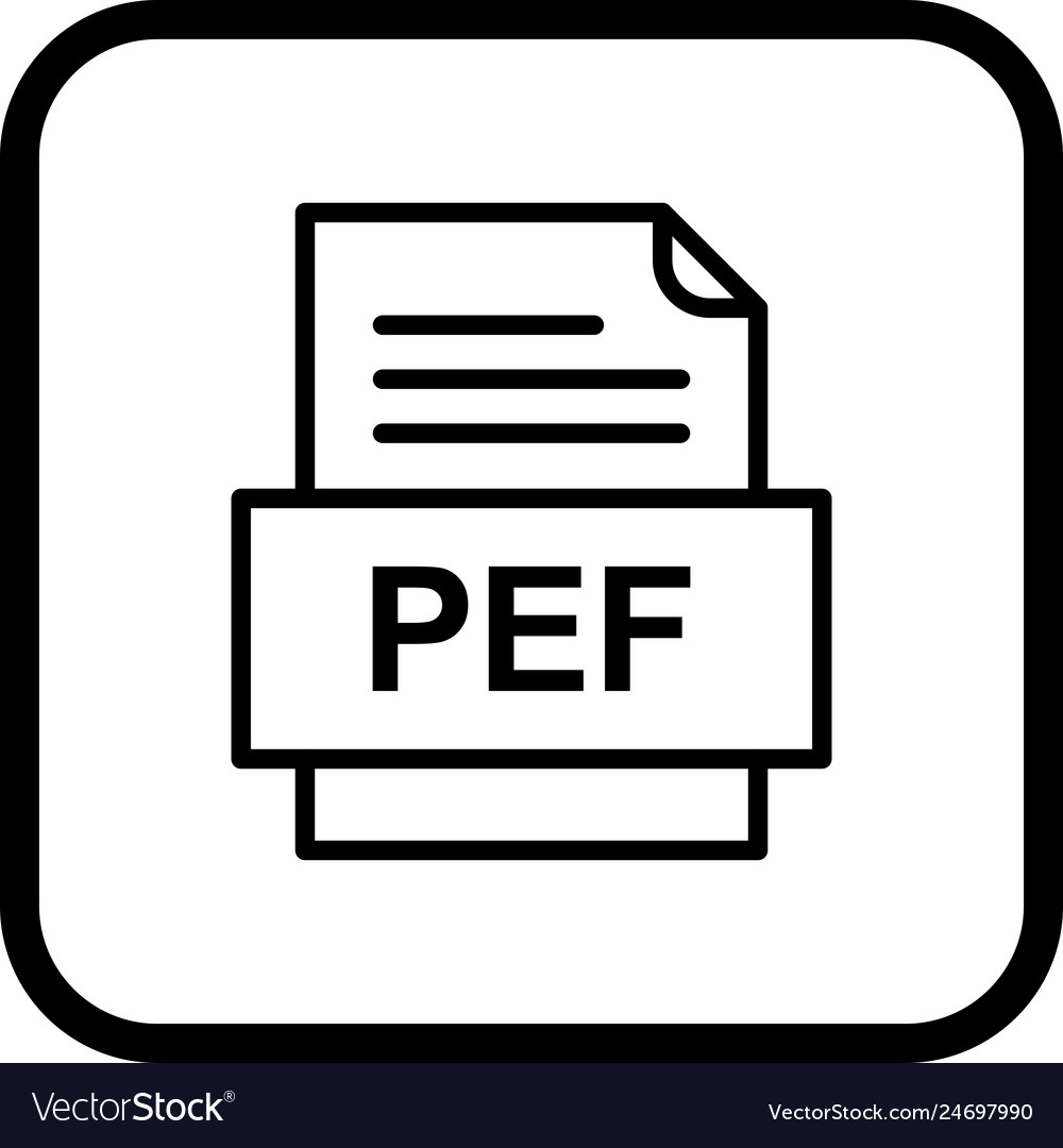 Pef file document icon