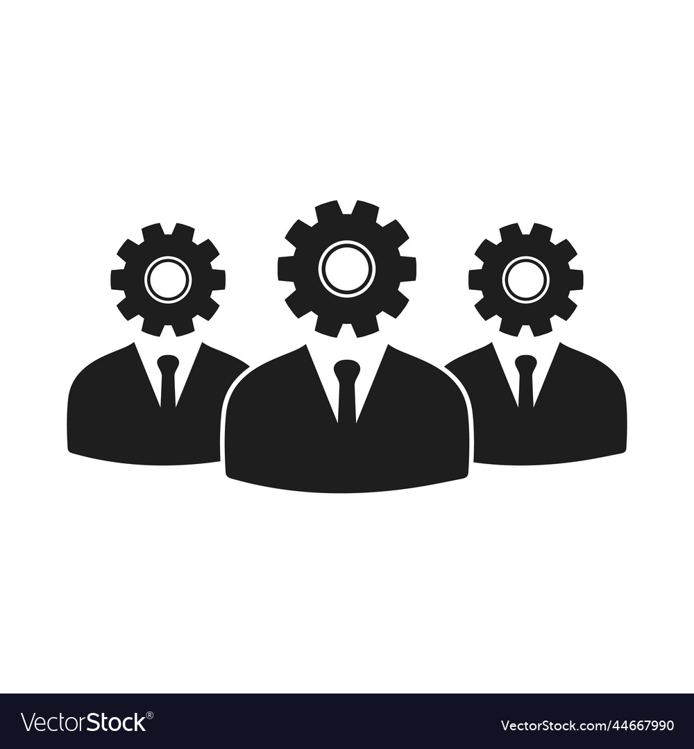 Technical support group icon editable eps symbol Vector Image