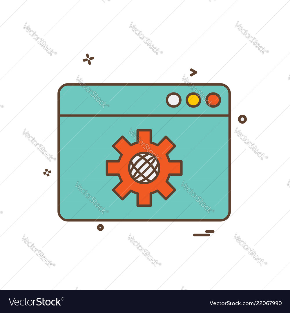Web layout icon design