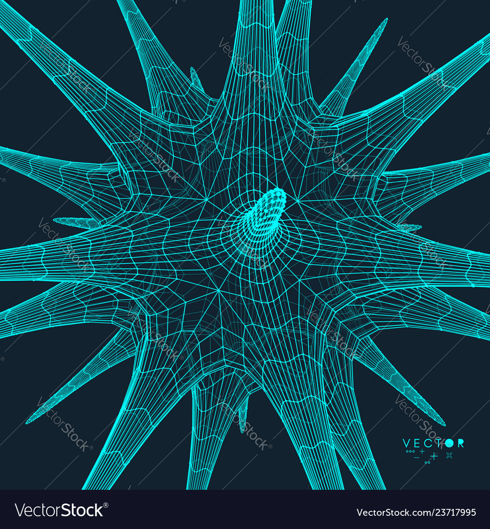 Abstract 3D Network Structure