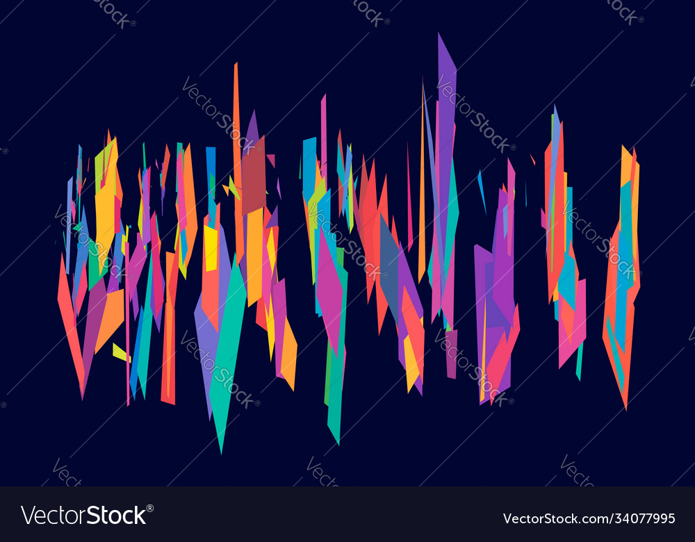 Abstract art - random geometry shapes generative vector image Abstract art - random geometry shapes generative