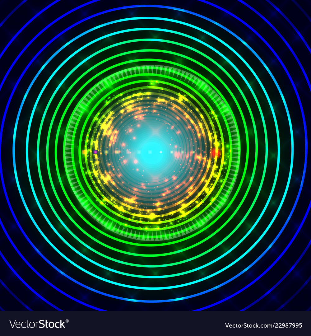 Abstract circular particle technology background