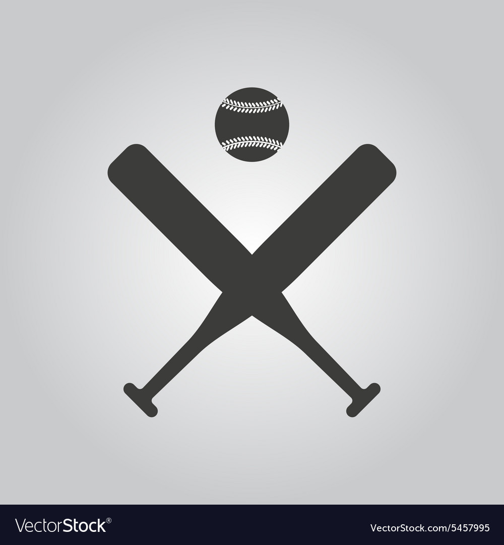 Baseball icon sport symbol flat