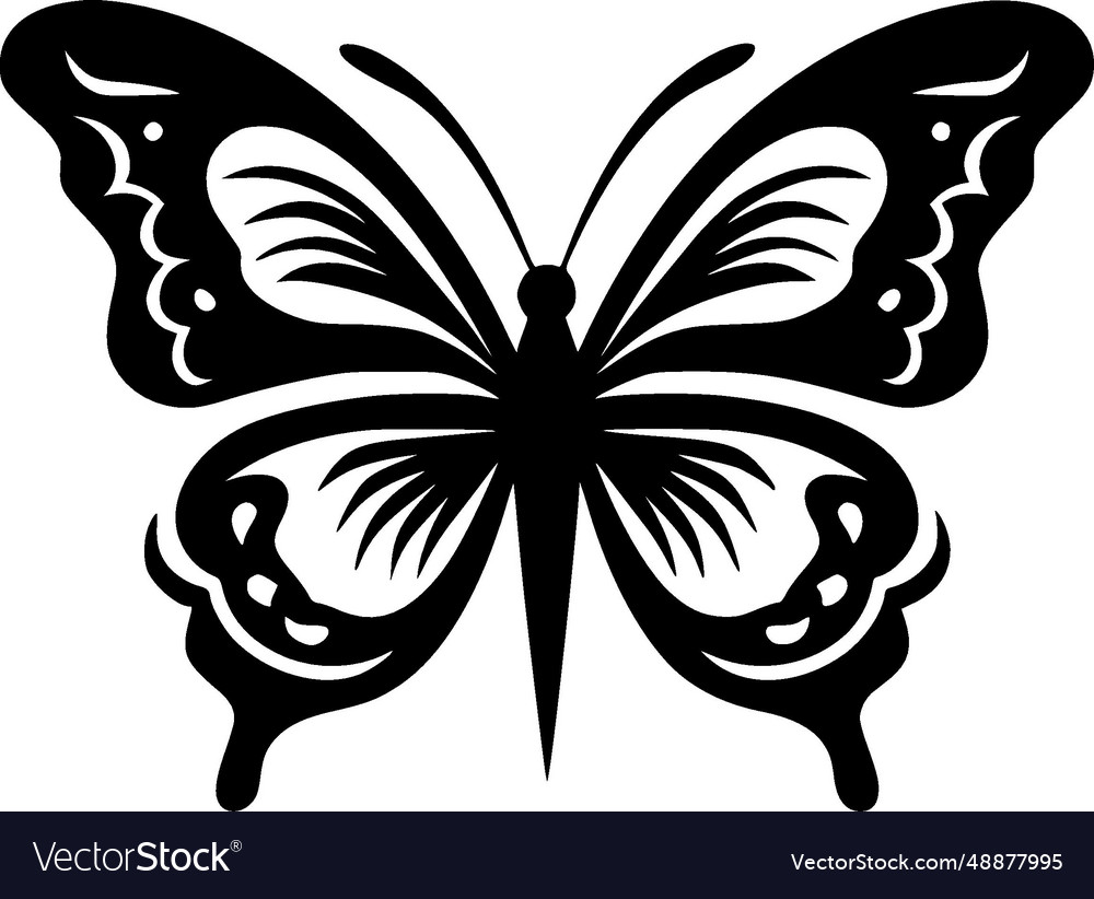 Butterfly - high quality logo ideal for t-shirt Vector Image