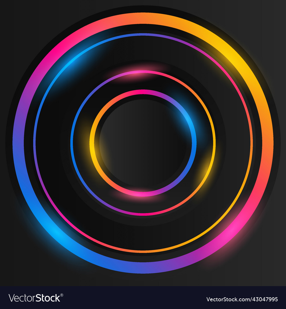 Circle pattern multi color geometric design