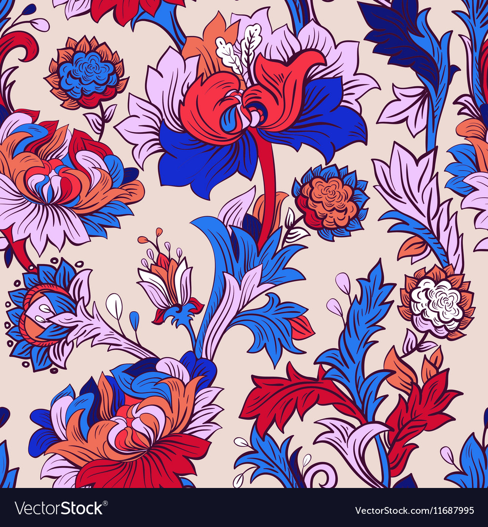 Colorful Floral Seamless Pattern