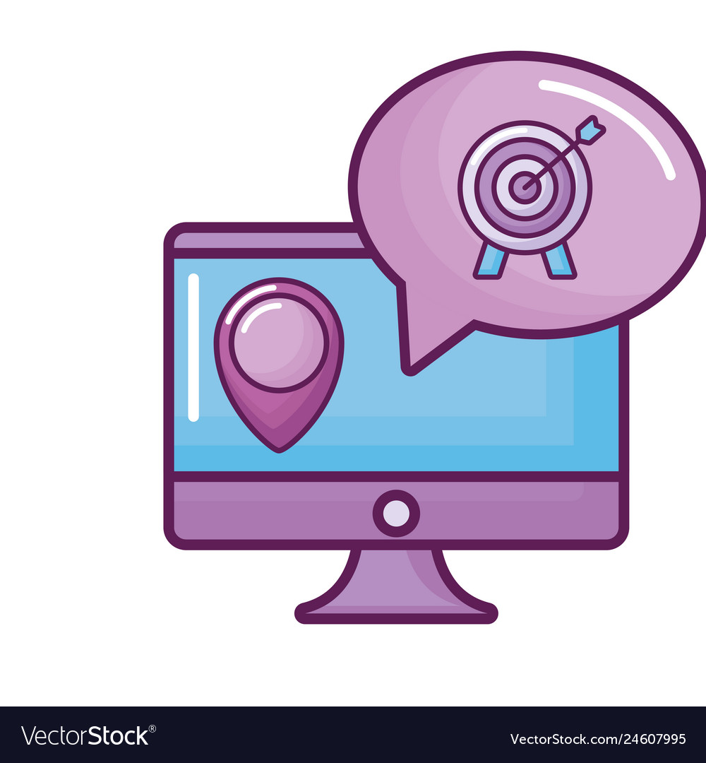 Computer with target and pin location