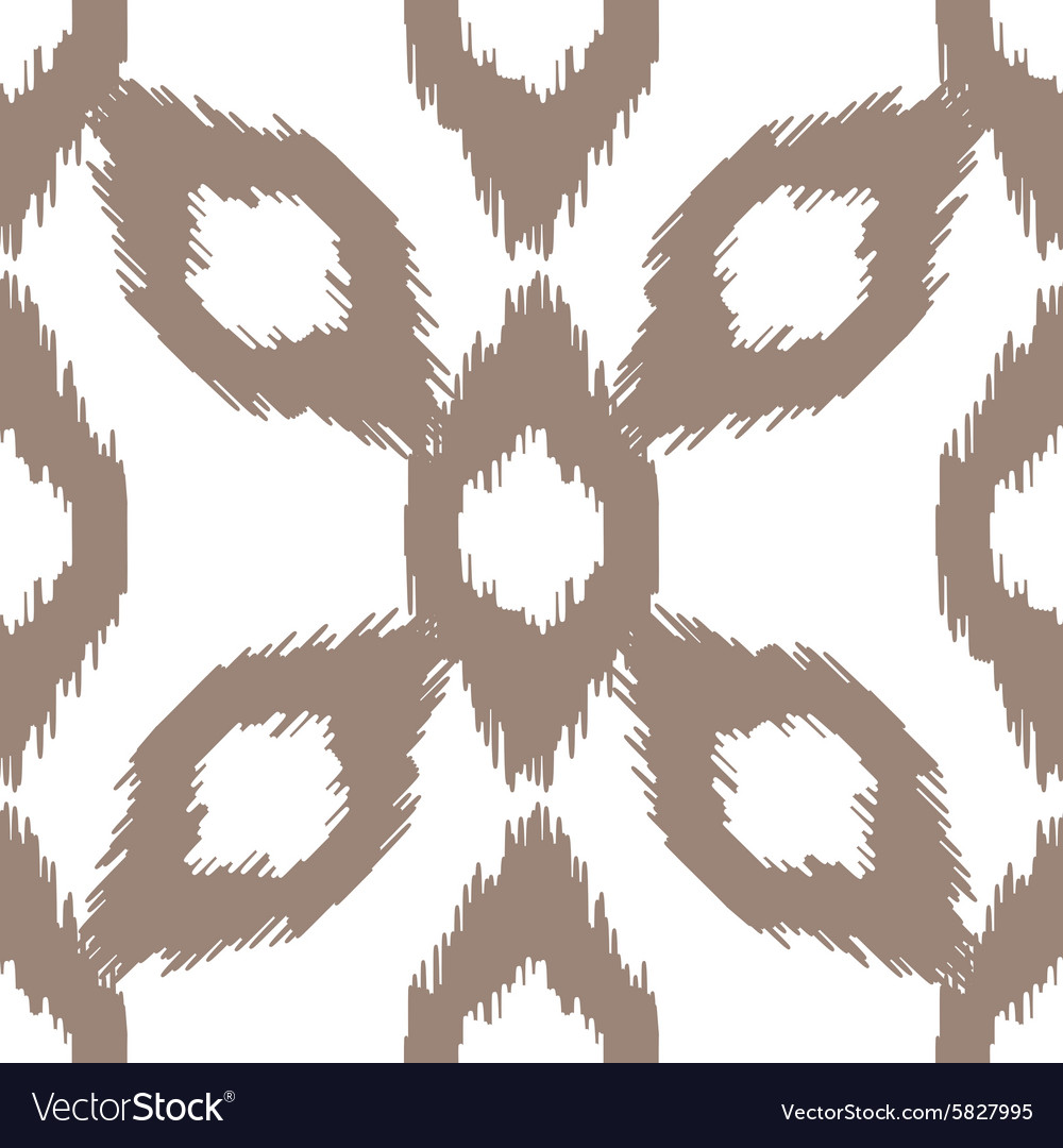 Ikat seamless pattern abstract geometric