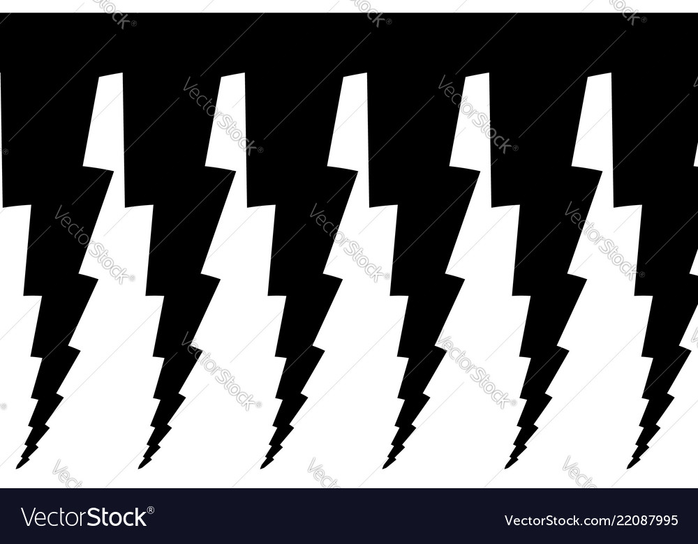 Lightning bolt - abstract geometric pattern vector image Lightning bolt - abstract geometric pattern