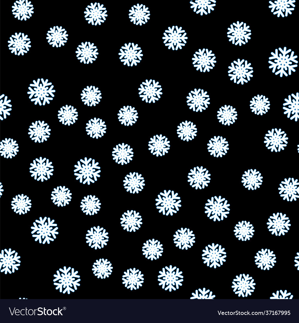 Line snowflake icon isolated seamless pattern Vector Image Line snowflake icon isolated seamless pattern