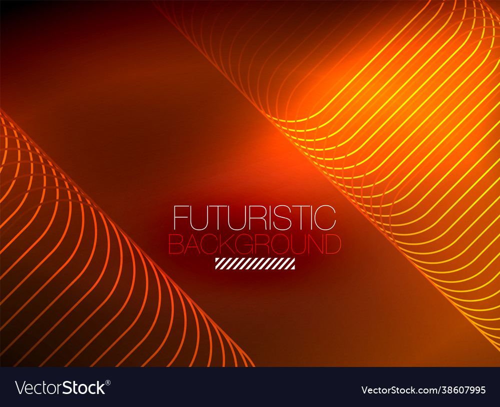 Neon color square shape lines abstract background Vector Image Neon color square shape lines abstract background