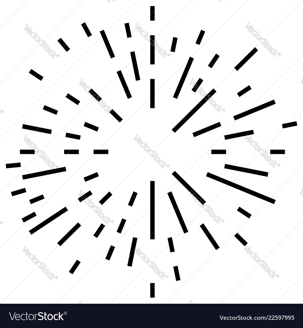 Random radial lines explosion effect radiating