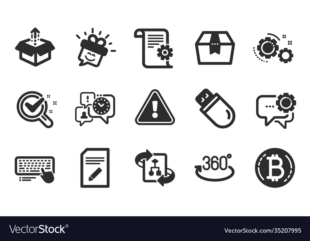 Send box package and time management icons vector image Send box package and time management icons