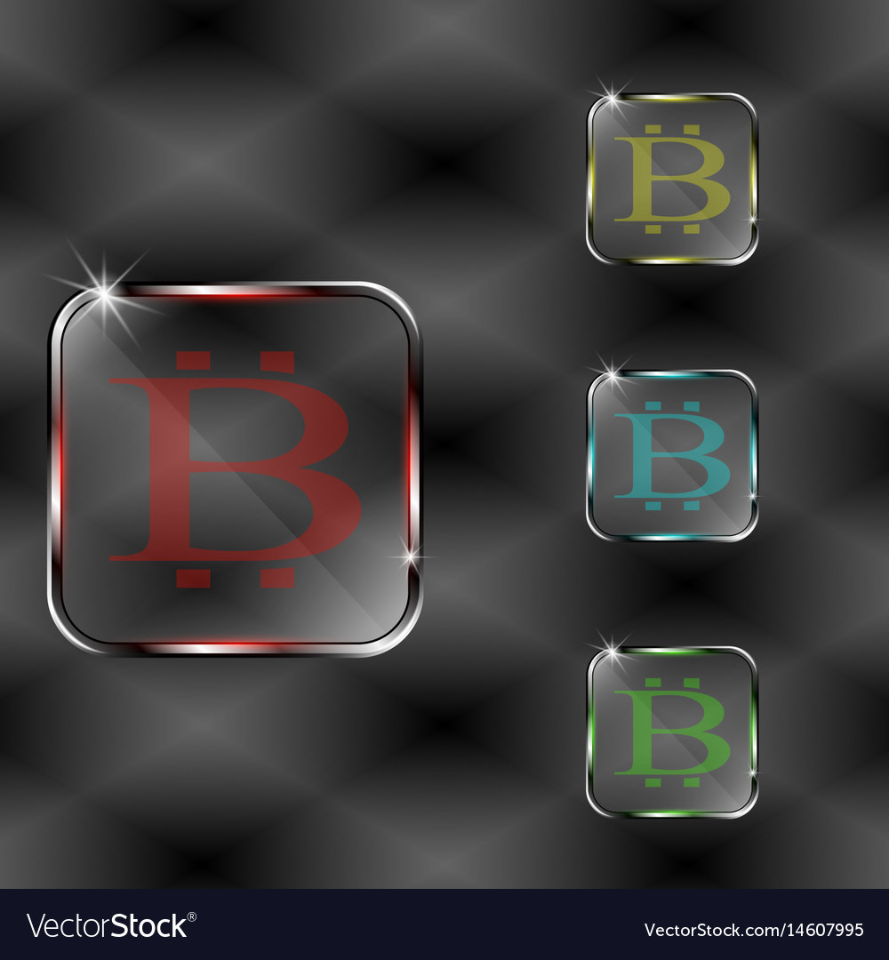 Set of transparent buttons