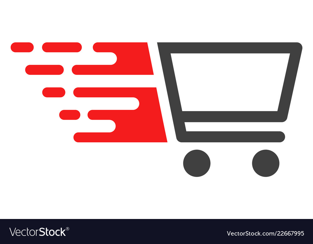 Shopping cart with fast speed effect