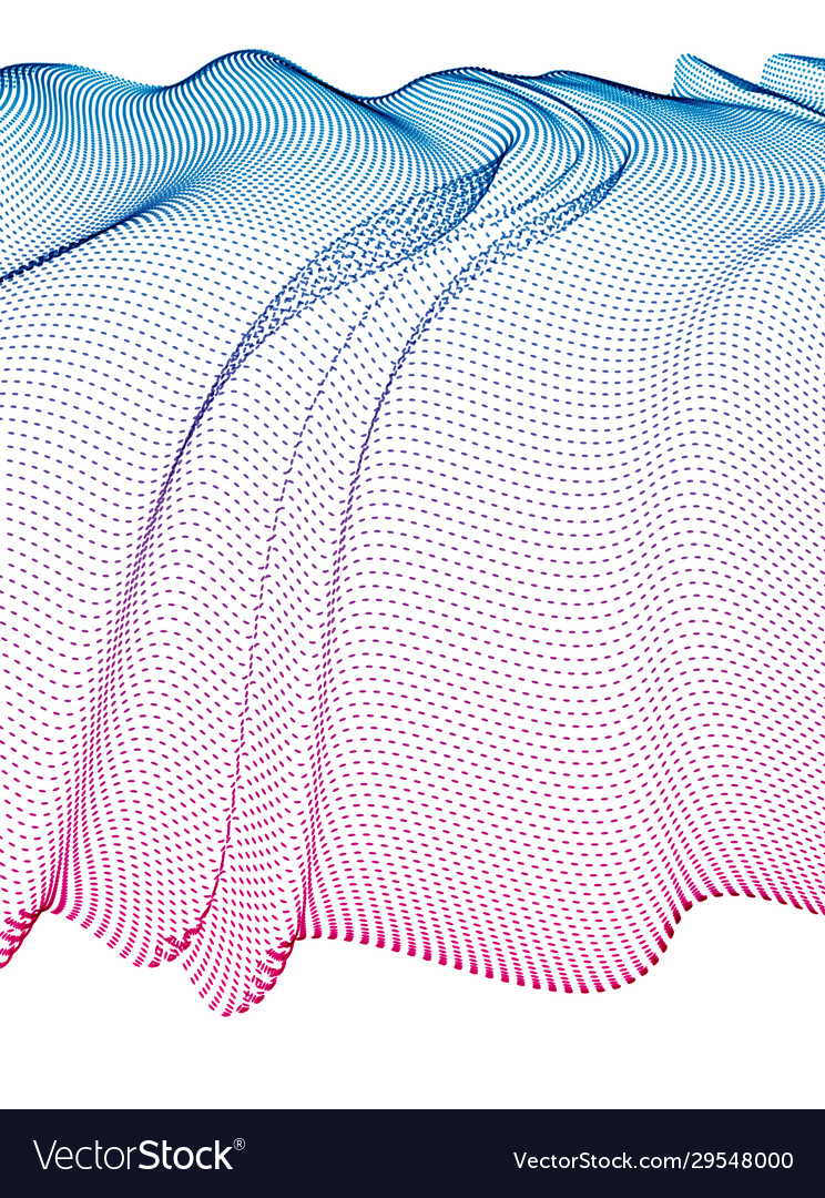 3d particles mesh array transparent tulle textile Vector Image 3d particles mesh array transparent tulle textile