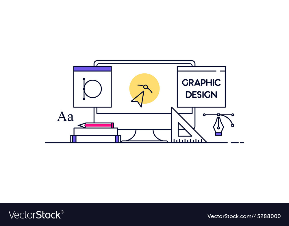 Abstract linear of graphic design web