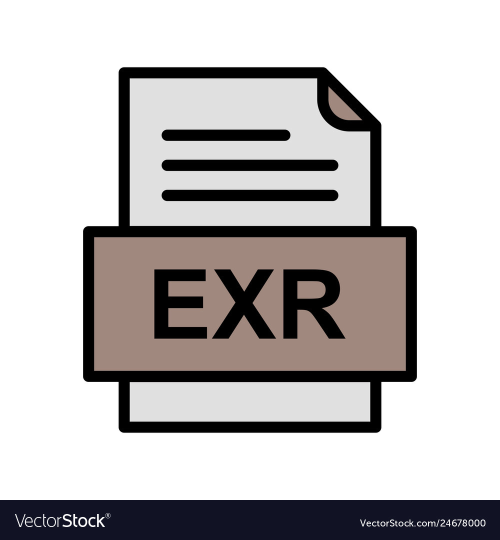 Exr file document icon