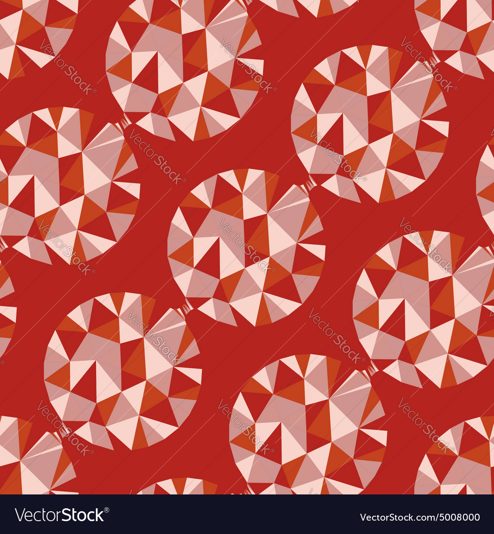 Geometric seamless pattern with gems