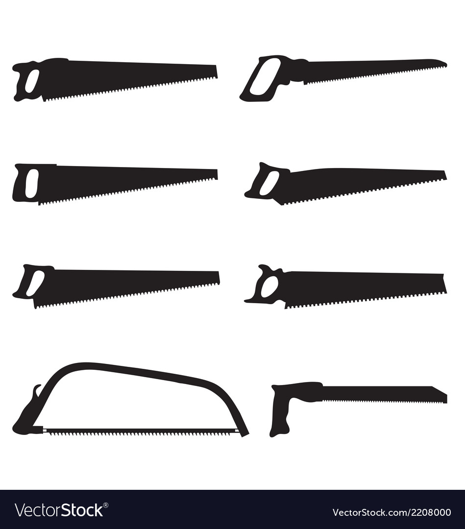 Hand saw Royalty Free Vector Image - VectorStock