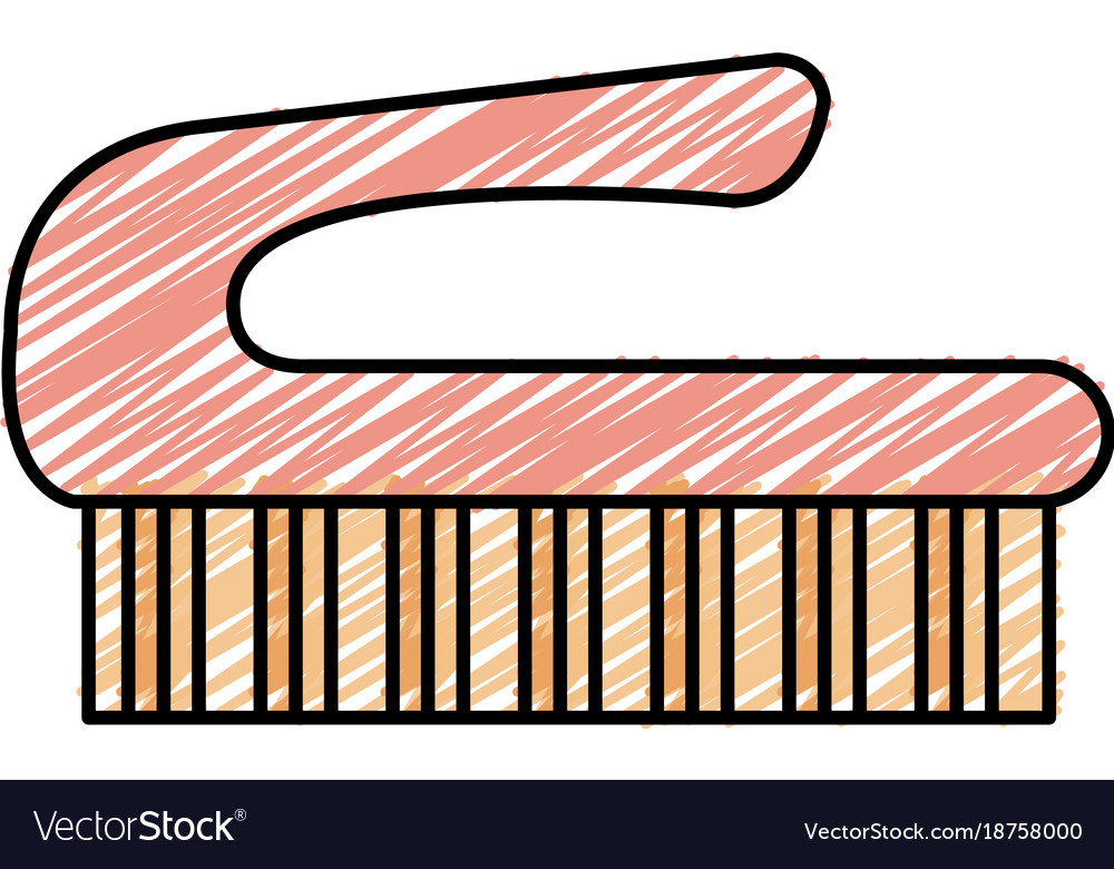 Handbürstenreinigung isolierte Ikone