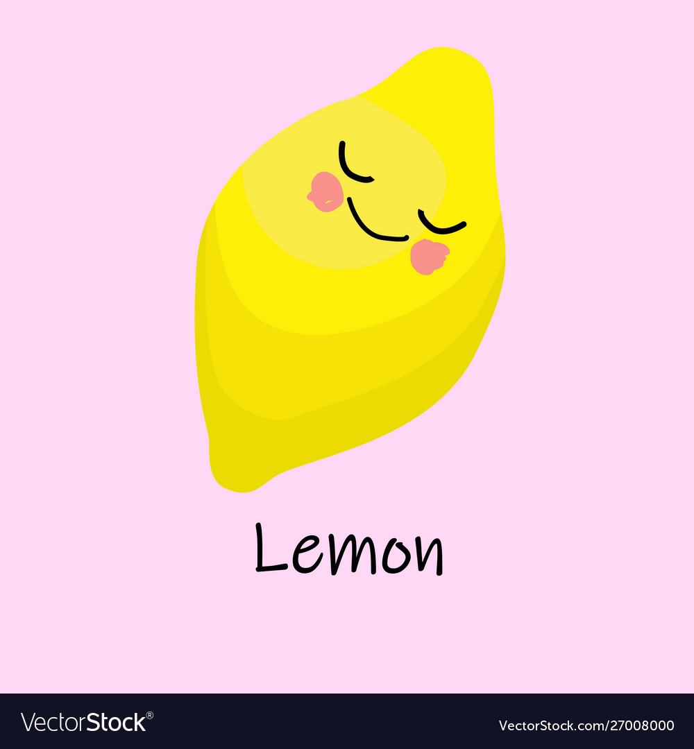 Lemon funny comic character learning words