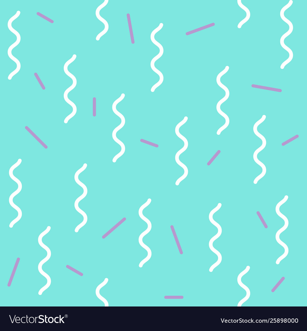 Memphis seamless pattern with geometric element