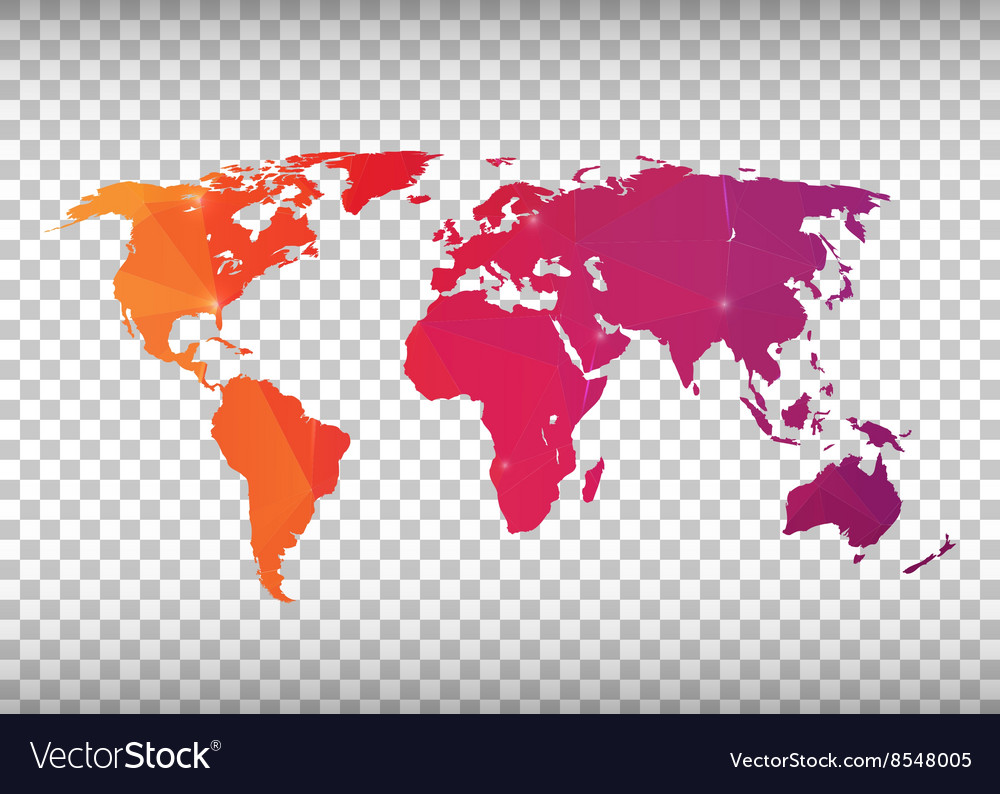 Abstract World Map Pattern