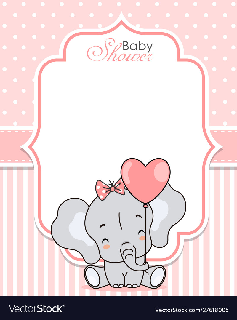 Baby shower invitation Royalty Free Vector Image