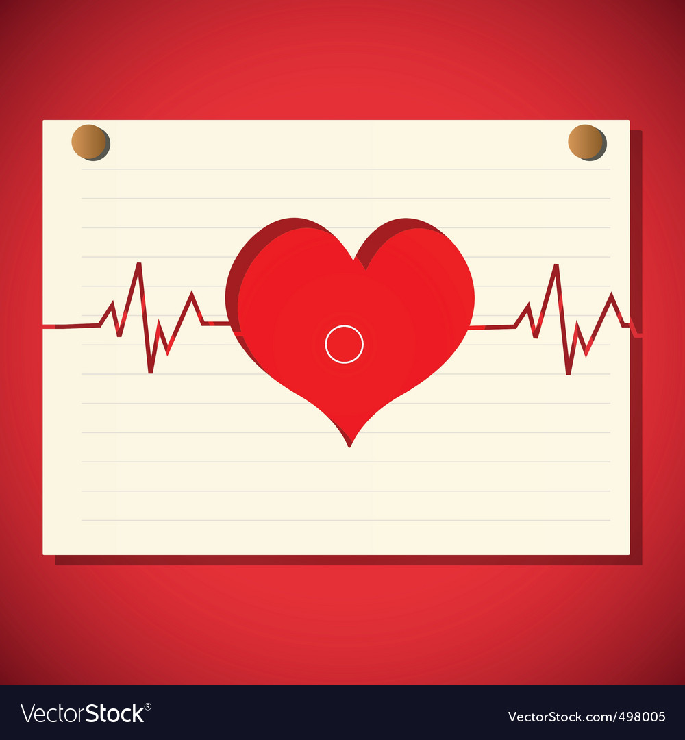 Cardiology graph Royalty Free Vector Image - VectorStock