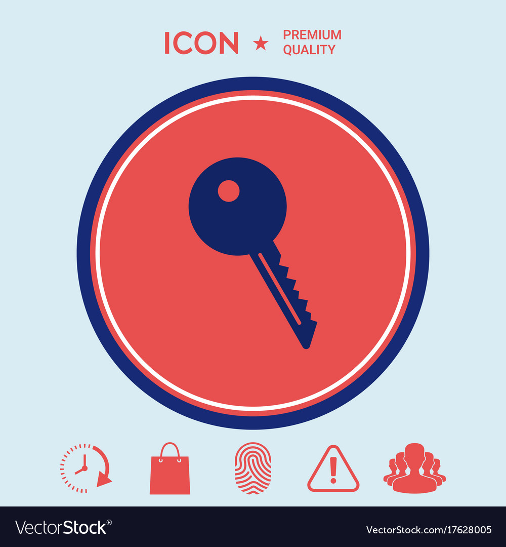 Key symbol icon Royalty Free Vector Image - VectorStock