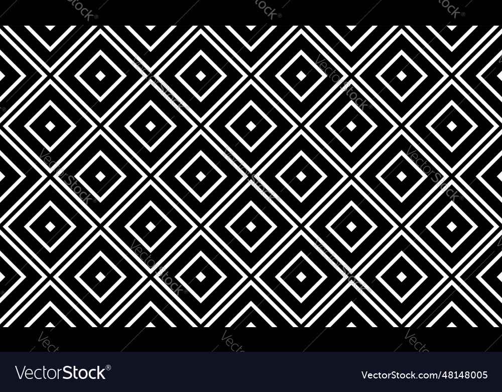 Seamless black checked pattern vector image Seamless black checked pattern