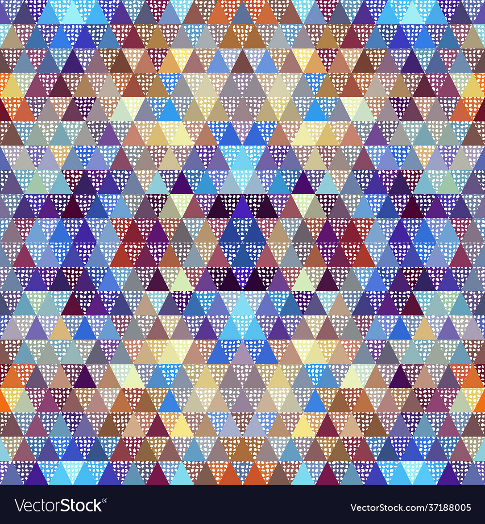 Seamless pattern background a triangles vector image Seamless pattern background a triangles