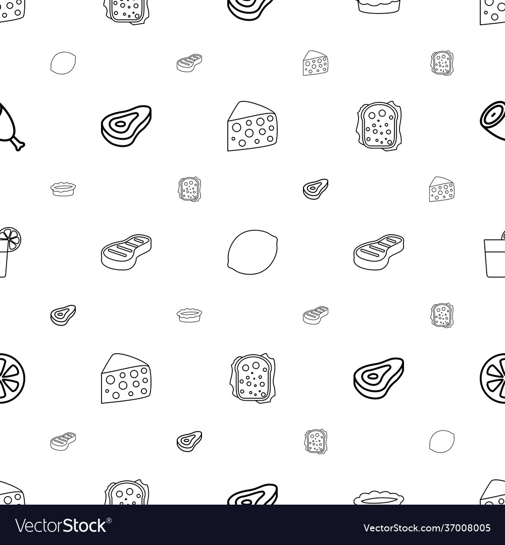 Slice icons pattern seamless white background